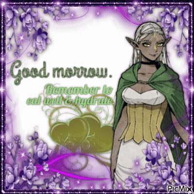 Woman Saying Good Morrow Remember To Eat Well And Hydrate GIF