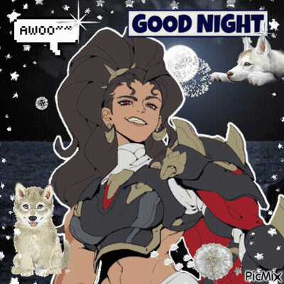 Woman Saying Good Night GIF