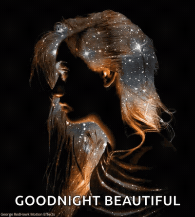 Woman Saying Goodnight Beautiful GIF