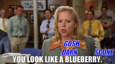Woman Saying Gosh Darn Score To Crowd GIF