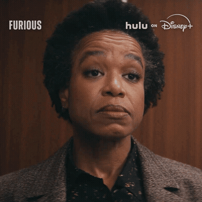 Woman Saying Got It In Front Of Furious Sign GIF