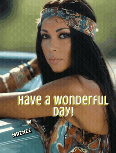 Woman Saying Have A Wonderful Day GIF