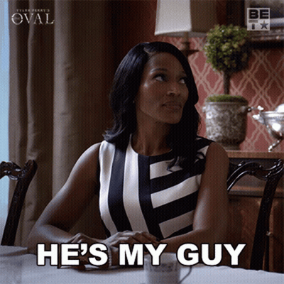 Woman Saying He's My Guy GIF