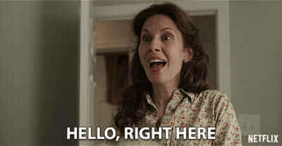 Woman Saying Hello In Netflix Advertisement GIF