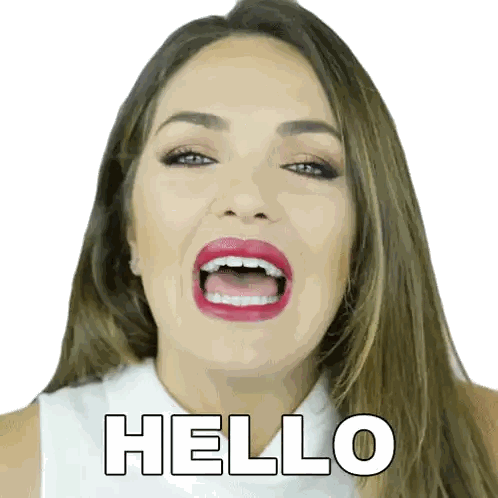 Woman Saying Hello Sticker