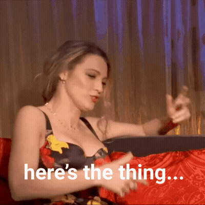 Woman Saying Here The Thing GIF