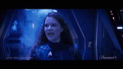 Woman Saying Hey Thanks For That Star Trek Discovery GIF