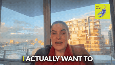 Woman Saying I Actually Want To GIF
