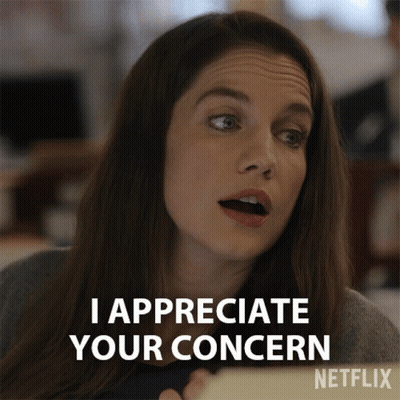 Woman Saying I Appreciate Your Concern Netflix GIF