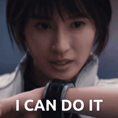 Woman Saying I Can Do It GIF