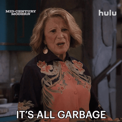 Woman Saying I Can't Do This Anymore In Front Of Tell Me Lies Poster GIF