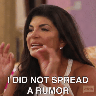 Woman Saying I Did Not Spread A Rumor GIF