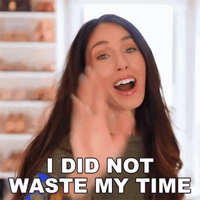 Woman Saying I Did Not Waste My Time Waving Hand GIF