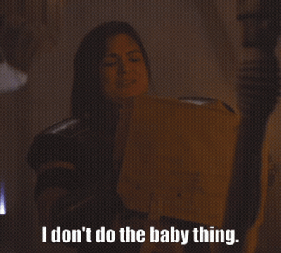 Woman Saying I Don't Do Baby Thing GIF