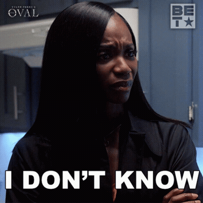 Woman Saying I Don't Know GIF