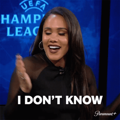 Woman Saying I Don't Know Clapping GIF