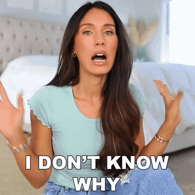 Woman Saying I Don't Know Why GIF