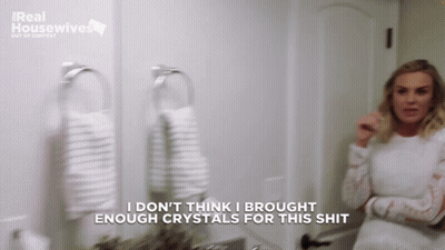 Woman Saying I Don't Think I Brought Enough Crystals GIF