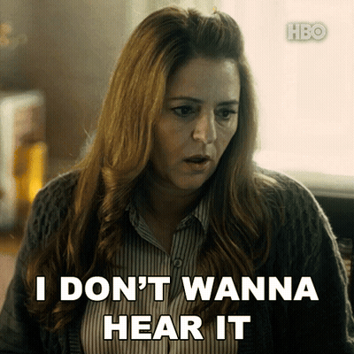 Woman Saying I Don't Wanna Hear It GIF