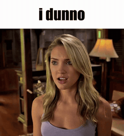 Woman Saying I Dunno GIF