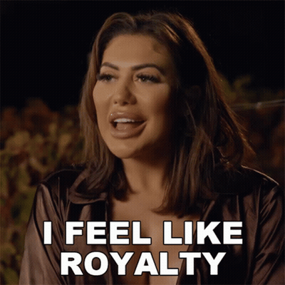Woman Saying I Feel Like Royalty GIF