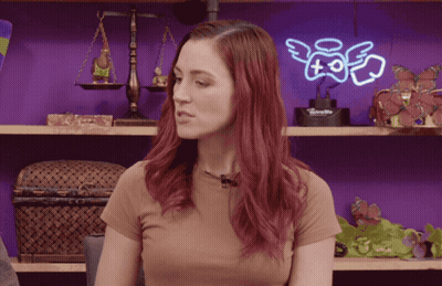 Woman Saying I Feel Like Umm Neon Sign GIF