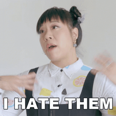 Woman Saying I Hate Them GIF