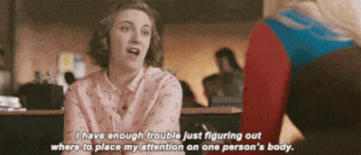 Woman Saying I Have Enough Trouble Figuring Out Where To Place My Attention GIF