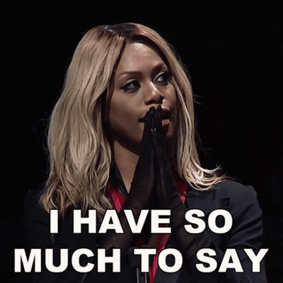 Woman Saying I Have So Much To Say GIF
