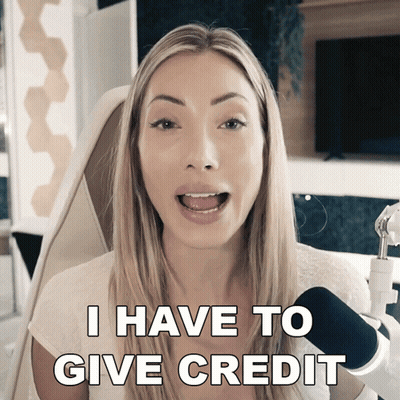 Woman Saying I Have To Give Credit GIF