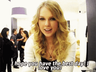 Woman Saying I Hope You Have The Best Day! I Love You GIF