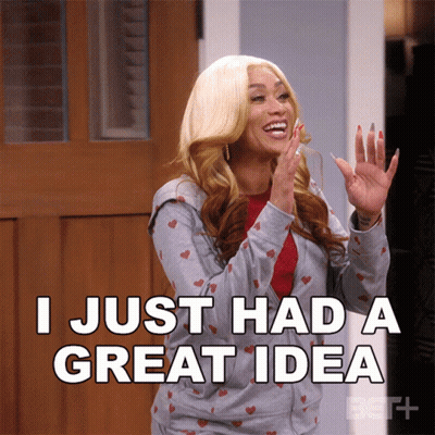 Woman Saying I Just Had Great Idea GIF