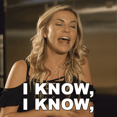 Woman Saying I Know I Know With Mouth Open GIF