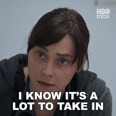 Woman Saying I Know It Is A Lot To Take In GIF