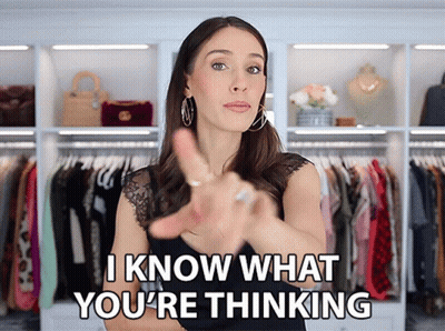Woman Saying I Know What You're Thinking GIF