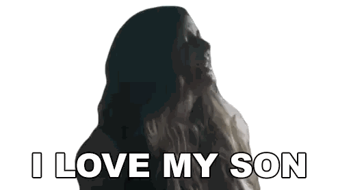 Woman Saying I Love My Son Sticker