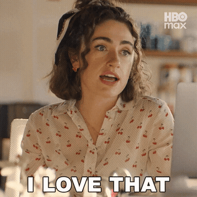 Woman Saying I Love That While Looking At Laptop GIF