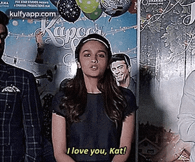 Woman Saying I Love You Kat GIF