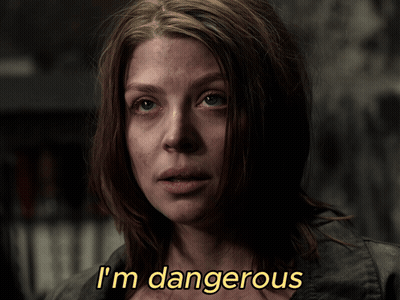 Woman Saying I'm Dangerous GIF