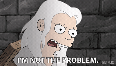 Woman Saying I'm Not The Problem GIF