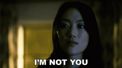 Woman Saying I'm Not You GIF