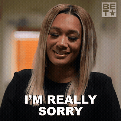 Woman Saying I'm Really Sorry GIF