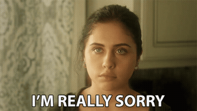 Woman Saying I'm Really Sorry GIF