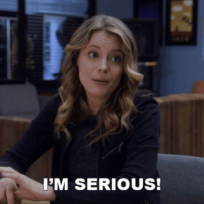 Woman Saying I'm Serious GIF