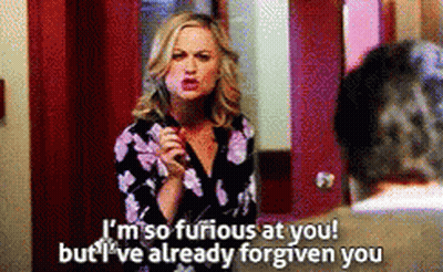 Woman Saying I'm So Furious At You But I've Already Forgiven You GIF