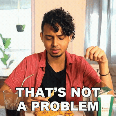 Woman Saying I'm Sorry Do You Have A Problem In Front Of Sign GIF