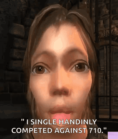 Woman Saying I Single Handedly Competed Against 710 GIF