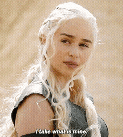 Woman Saying I Take What Is Mine GIF
