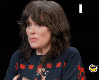 Woman Saying I Think GIF