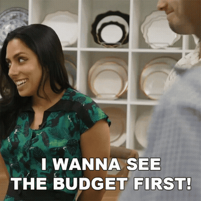 Woman Saying I Wanna See Budget GIF